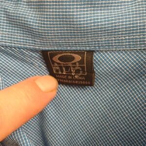Oakley Blue Checkered Shirt
